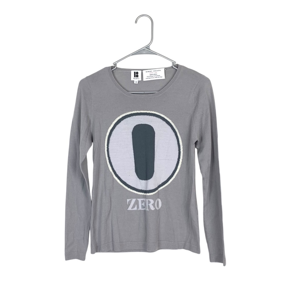 Lisa Perry x Robert Indiana zero art to wear sweater size small limited edition